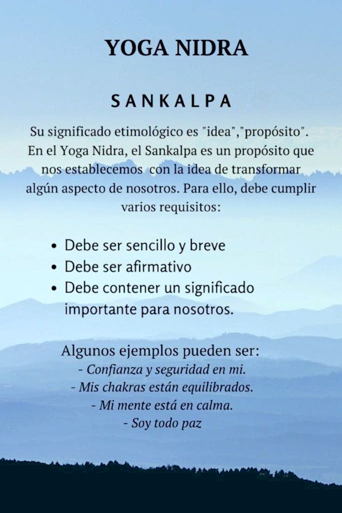 YOGA NIDRA | Meditación Guiada a través del Sueño 4 Que es un sankalpa o proposito